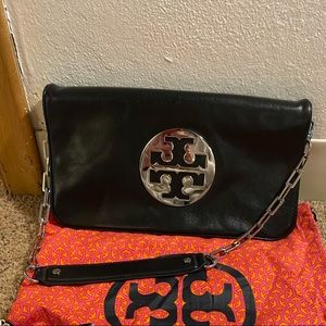 Tory Burch Black and Silver Bag